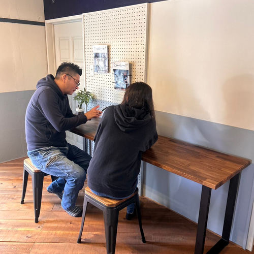 大ヒット商品！！あなただけのカウンターテーブルロ型アイアン脚 1800