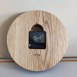 木を眺める時計（オーク無垢材） 4枚目の画像