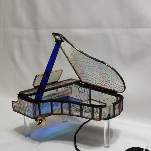 きらきらクリスタルのグランドピアノ 青の突上棒 TYPE9;LED きらきらクリスタルのグランドピアノ 青の突上棒 TYPE9;LED