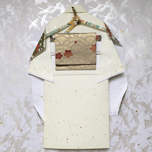 【専用  D1】着物のお祝い袋◇友禅和紙 お祝儀袋 お祝い袋 還暦 還暦祝い 友禅和紙 着物 鶴 封筒 長寿の