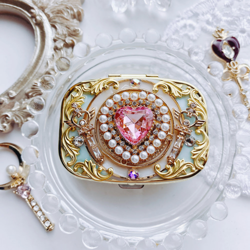 【小物入れ】ピルケース/イギリス/アクセサリーケース/ロイヤルコレクション 英国 スタッカーズ ジュエリーケース ダスキーブルー&グレイ