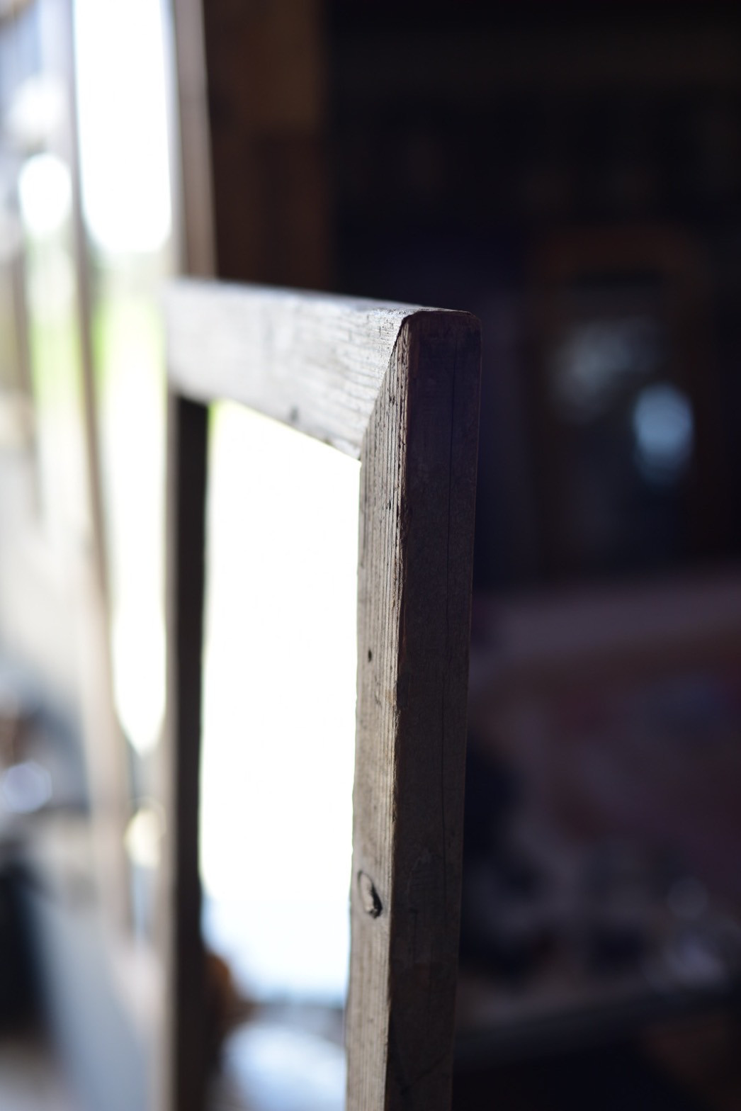 サイズオーダー できる　古材のスリムな姿見 ミラー　鏡