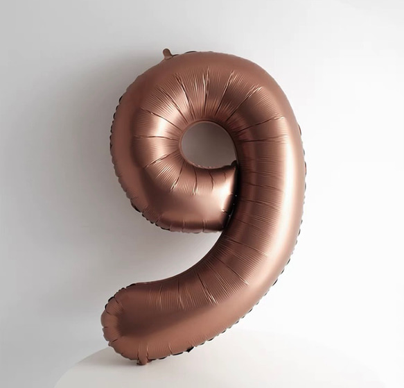 新作ナンバーバルーン　数字バルーン　誕生日　ゴム風船　　チョコレート おしゃれ 13枚目の画像