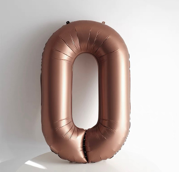 新作ナンバーバルーン　数字バルーン　誕生日　ゴム風船　　チョコレート おしゃれ 4枚目の画像