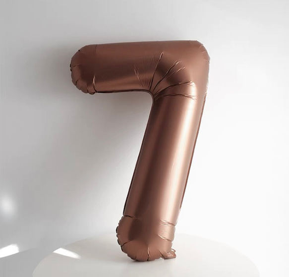 新作ナンバーバルーン　数字バルーン　誕生日　ゴム風船　　チョコレート おしゃれ 11枚目の画像