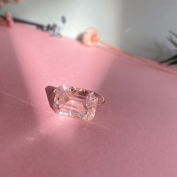 Prana candy gem ✴︎ゴールデンルチルクォーツ✴︎k14gf✴︎宝石ルースのリング✴︎1点もの 2枚目の画像