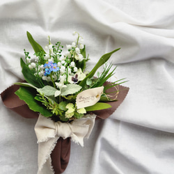 ｱｰﾄﾌﾗﾜｰ>すずらんの花束(ブーケ) アートフラワー Tsumi-kusa 通販