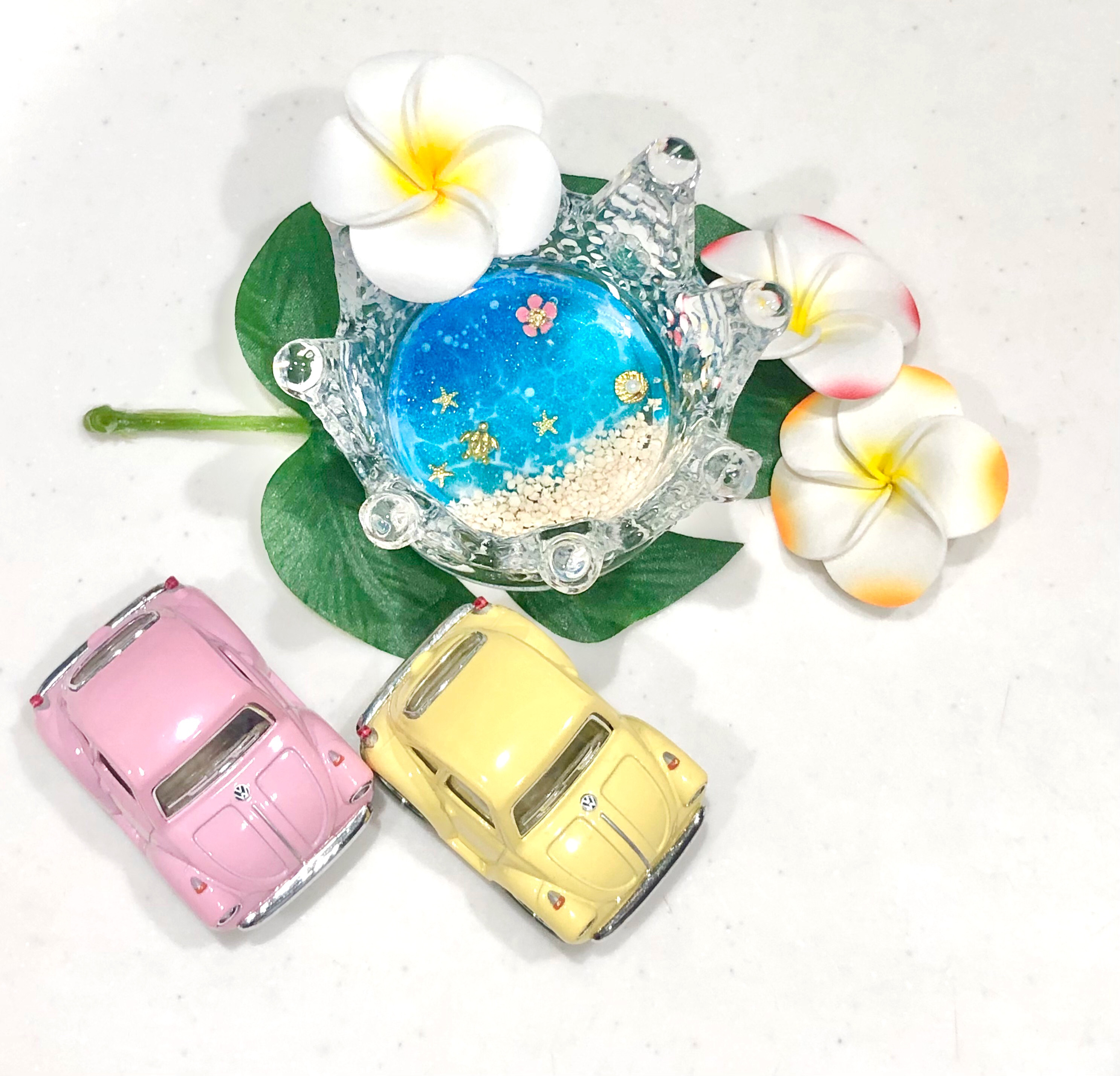 kirara*45 星の砂 太陽の砂 イルカ グラデーション レジン 大きかっ 