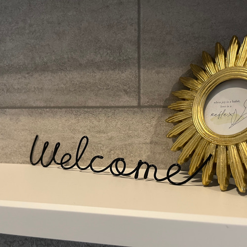 Welcome ウェルカム ワイヤークラフト 文字 ウェルカムスペース 玄関