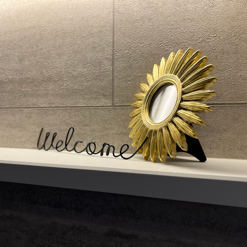 Welcome ウェルカム ワイヤークラフト 文字 ウェルカムスペース 玄関