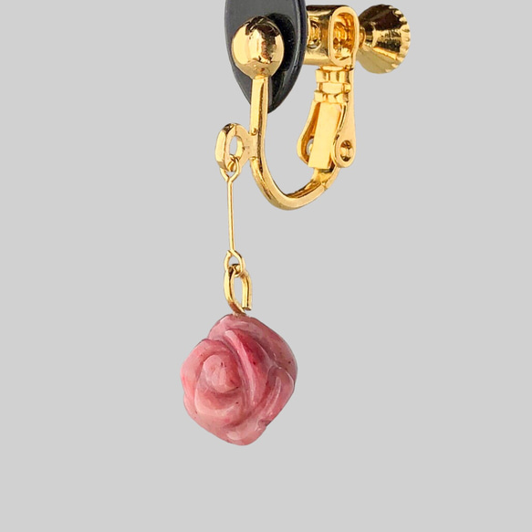 「シリシャスシスト」の薔薇で飾るイヤリング/ピアス 5枚目の画像