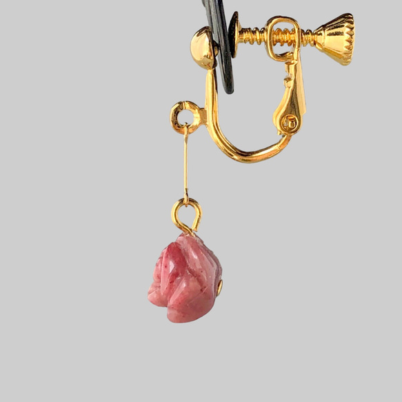 「シリシャスシスト」の薔薇で飾るイヤリング/ピアス 7枚目の画像