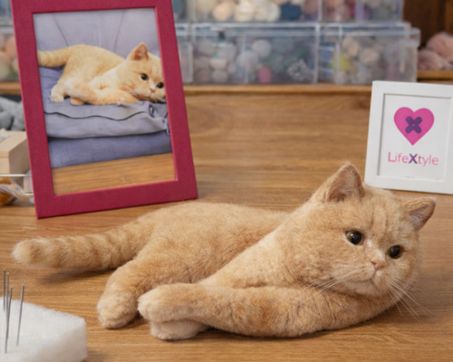猫 ペットロス メモリアル 羊毛フェルト｜愛猫 オーダーメイド 羊毛