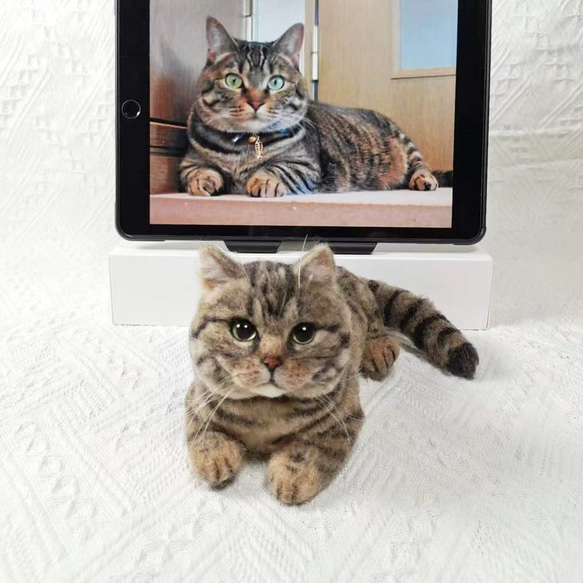 羊毛フェルト　うちの子オーダー　猫　オーダーページ　ぬいぐるみ　置物　限定１名 オーダーメイド うちの子 羊毛フェルト ペット 犬 猫 ぬいぐるみ
