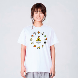 キャンプ Tシャツ アウトドア メンズ レディース キッズ 子供服 半袖 おもしろTシャツ おしゃれ 親子 3枚目の画像