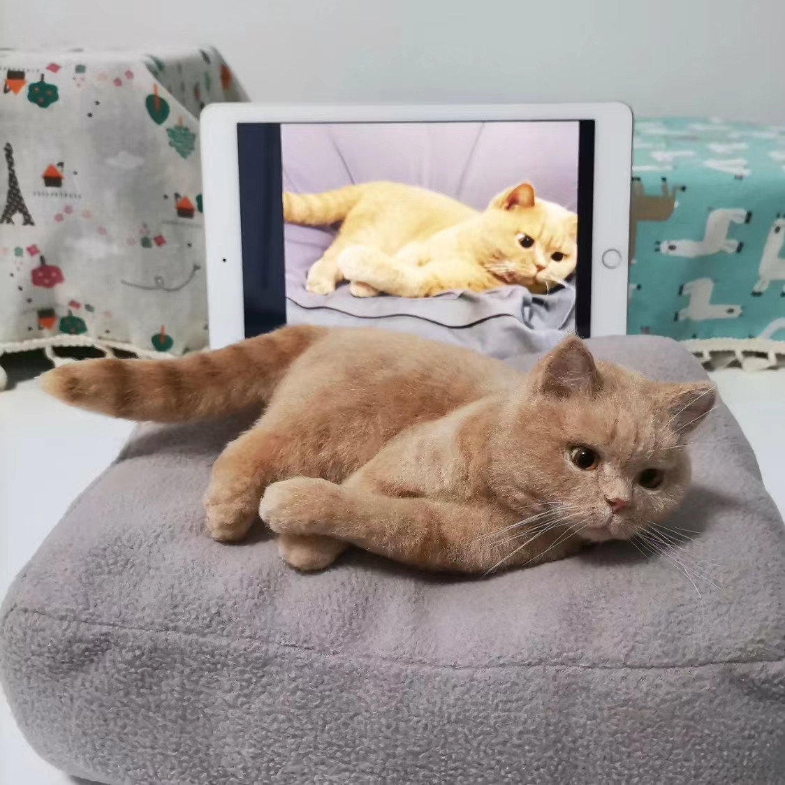 羊毛フェルト　うちの子オーダー　猫　オーダーページ　ぬいぐるみ　置物 オーダーメイド ペット】 猫 ぬいぐるみ オーダー 羊毛 フェルト