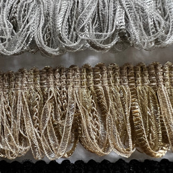 【50厘米起】FC-0467蕾絲花邊緞帶流蘇邊蕾絲編織帶材質 第4張的照片
