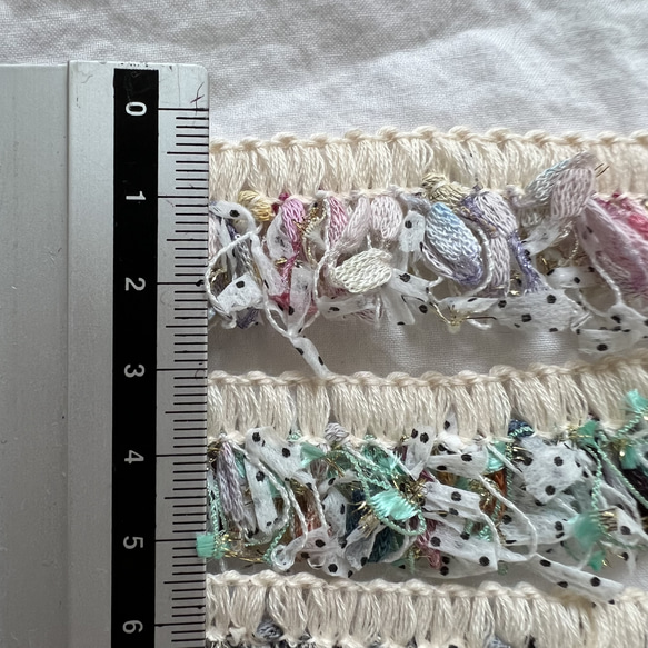 【50cm起】FC-0470 蕾絲蕾絲緞帶流蘇邊蕾絲編織材質緞帶 第5張的照片