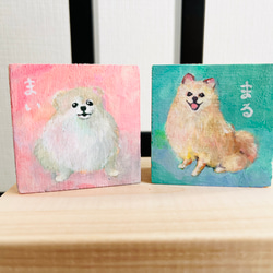 木のぬくもり＊ペットイラストオーダー アクリル画 イラスト sui sui