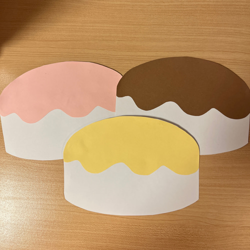 壁面作り、制作活動にケーキのクラフトパーツ フルーツ キット Mell 