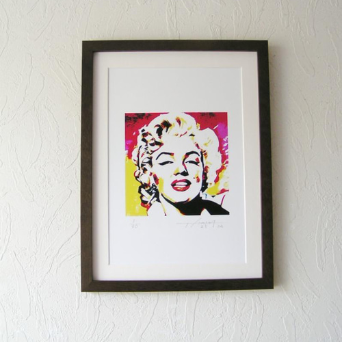 絵画 油彩画 「マリリン・モンロー」テルオ・イケダ・ジュリアン