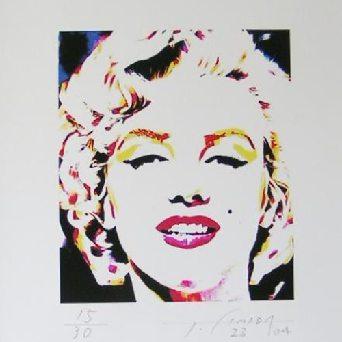 絵画 油彩画 「マリリン・モンロー」テルオ・イケダ・ジュリアン 絵画 油彩画 「マリリン・モンロー」テルオ・イケダ・ジュリアン