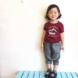 名入れ Tシャツ 男の子 女の子 マウンテン Tシャツ プレゼント ご出産祝い 子供 おしゃれ 大人 2枚目の画像