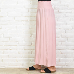 添加了新顏色！ Cool Relaxed Wide Flare Pants &lt;粉色&gt; 第5張的照片