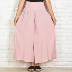 添加了新顏色！ Cool Relaxed Wide Flare Pants &lt;粉色&gt; 第4張的照片