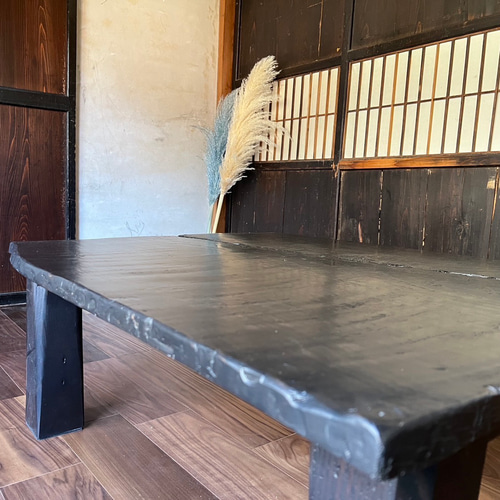 古材再利用 古民家風ローテーブル 完全一点物 ローテーブル 古材 古材再利用 古民家風ローテーブル 完全一点物 ローテーブル 古材