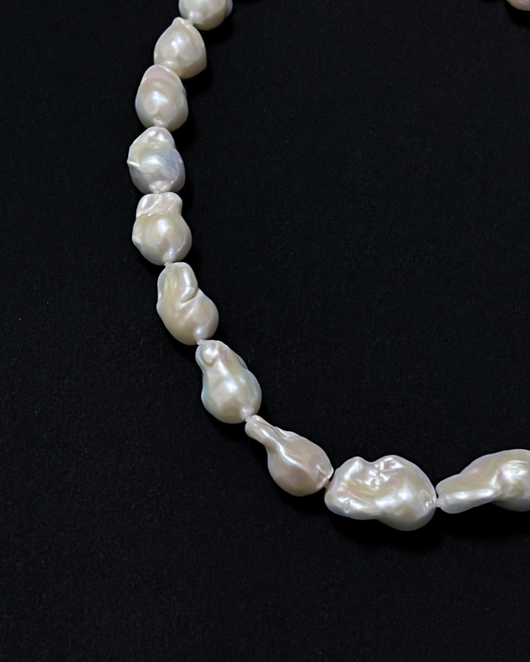 【ラスト】Big baroque pearl necklace / ビッグバロックパールネックレス 4枚目の画像