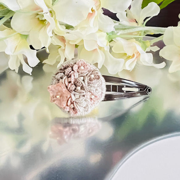 ふんわり❁ぱっちんピン留め ふんわり❁ぱっちんピン留め