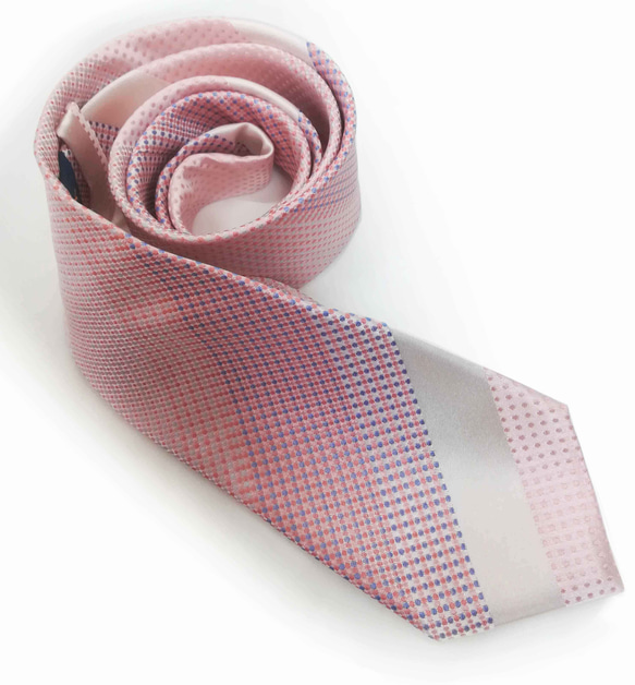 ピンクドットの爽やかネクタイFresh Pink Dot tie 1枚目の画像