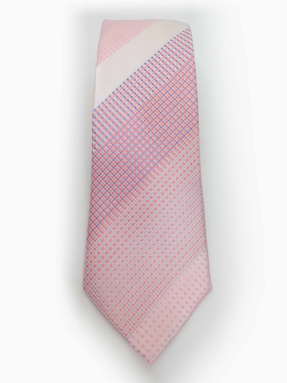 ピンクドットの爽やかネクタイFresh Pink Dot tie 5枚目の画像