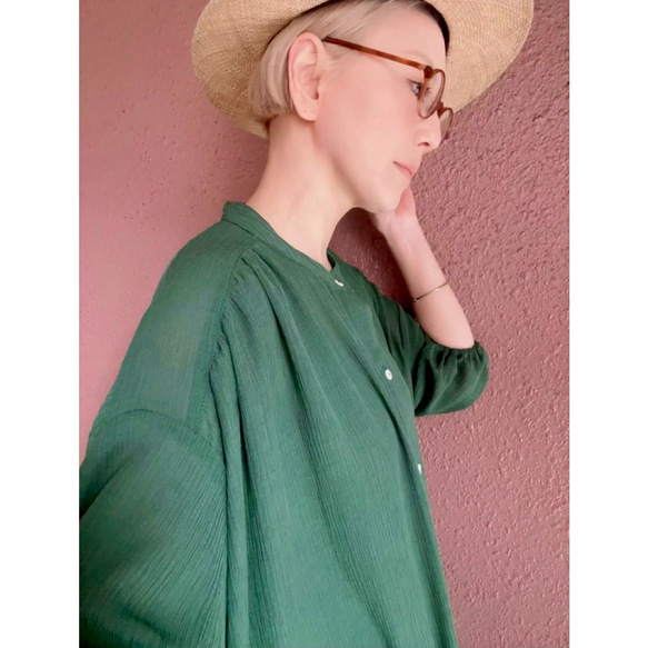 RATA❤️選擇你的長度❣️寬鬆大款長襯衫❤️柔軟面料，優雅時尚的顏色❤️柔軟蓬鬆的摩卡色 第12張的照片