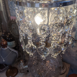エレガントなランプ  クリスタルガラス シャンデリア  アンティークランプ  エントランスランプ  #アップサイクル 7枚目の画像