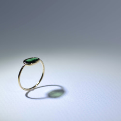 GreenGarnet（Tsavorite)_0.60ct K18YG Ring 【Ramo petalo/ラモペタロ】 4枚目の画像