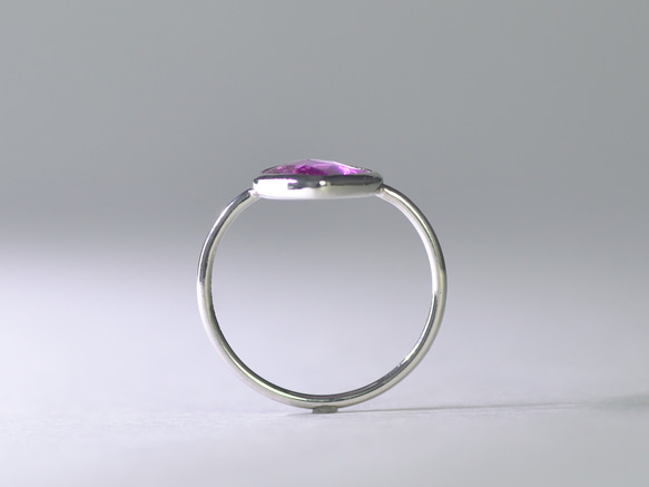 PinkSapphire_1.24ct pt950 Ring 【Ramo petalo/ラモペタロ】 6枚目の画像