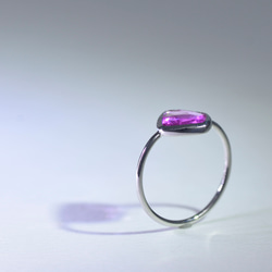 PinkSapphire_1.24ct pt950 Ring 【Ramo petalo/ラモペタロ】 3枚目の画像