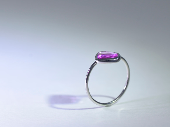 PinkSapphire_1.24ct pt950 Ring 【Ramo petalo/ラモペタロ】 3枚目の画像