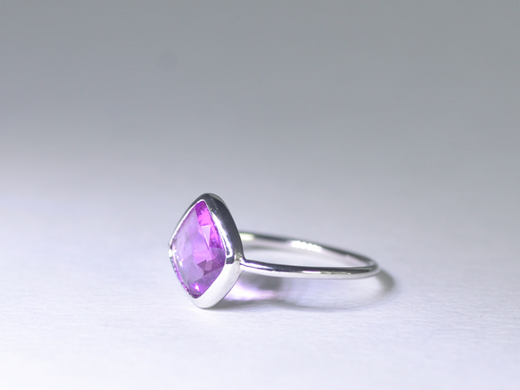 PinkSapphire_1.24ct pt950 Ring 【Ramo petalo/ラモペタロ】 2枚目の画像