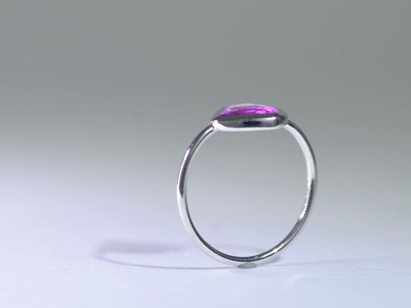 PinkSapphire_1.24ct pt950 Ring 【Ramo petalo/ラモペタロ】 5枚目の画像