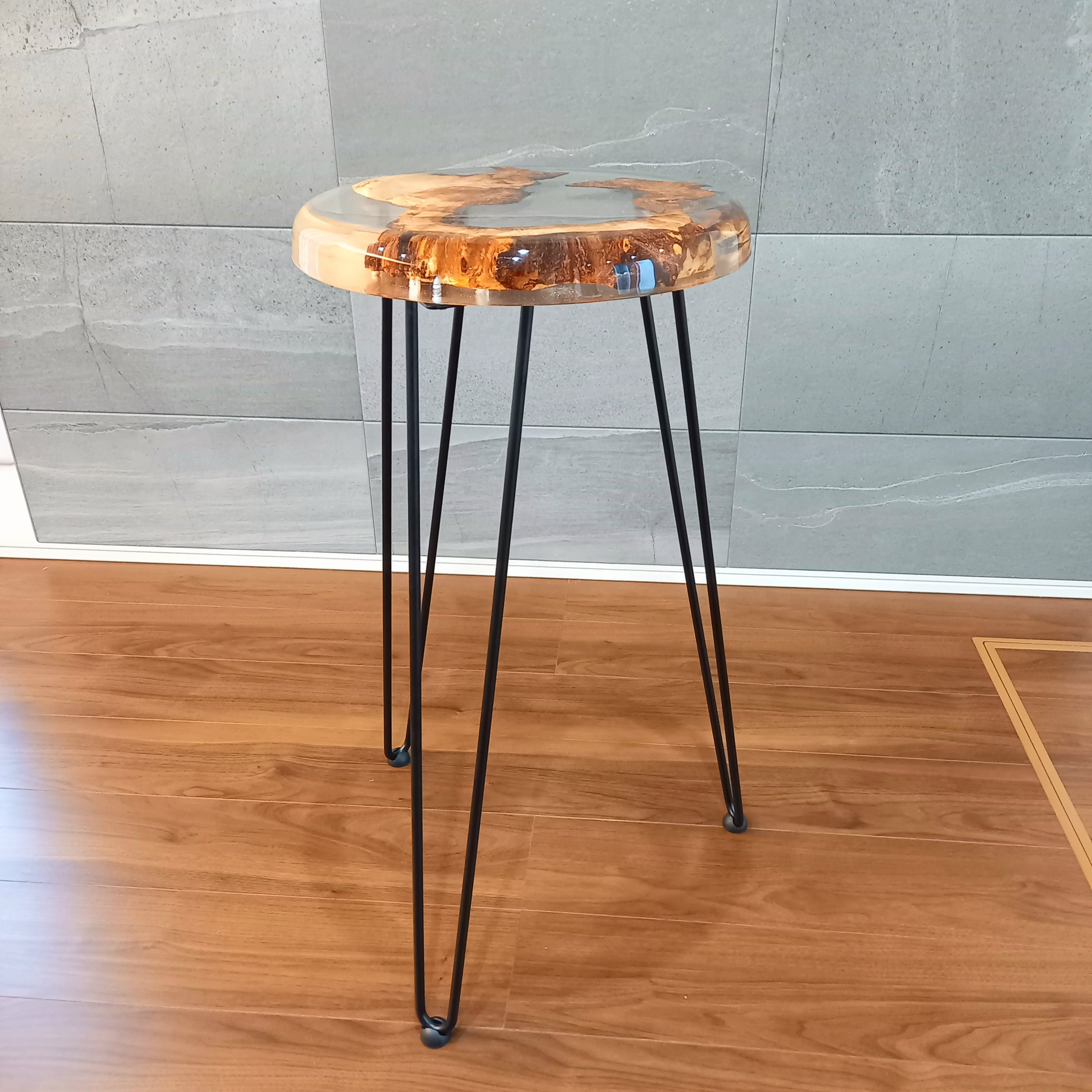 サイドテーブルレジン樺瘤