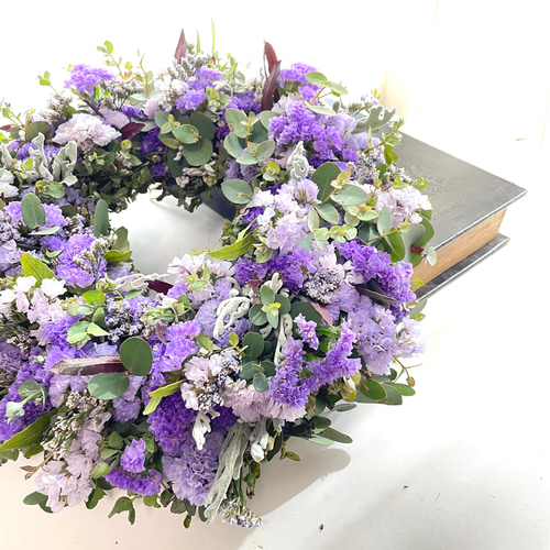 すぐ届く母の日2024】ユーカリとニュアンスカラースターチスのドライ