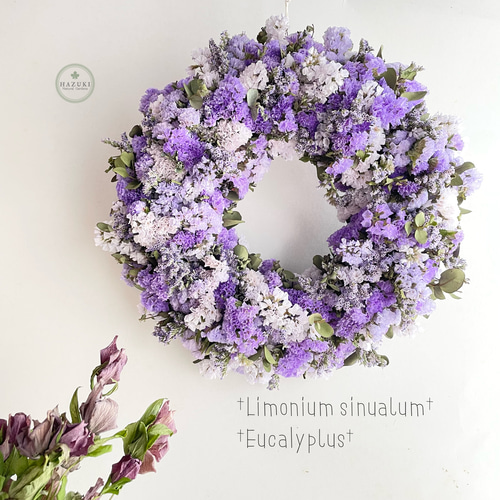 ドライフラワーリーススターチス 母の日母の日ギフト