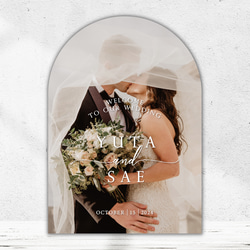 アーチ型 ウェルカムボード【等身大ビッグパネル】 l 高画質化無料 l