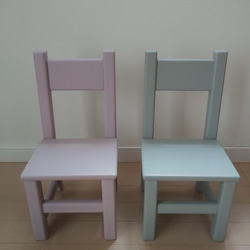 【受注製作】ピンクベージュ キッズチェア 子供椅子 ぬいぐるみ用椅子 ドール用椅子 くすみピンク 6枚目の画像
