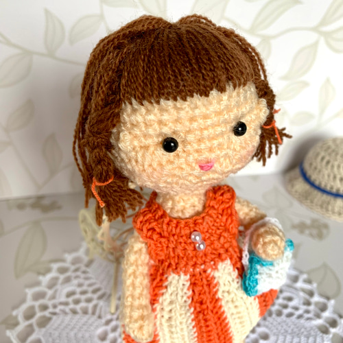 あみぐるみ・小さな女の子 (ちぃちゃん)⑥・着せ替え あみぐるみ あみ