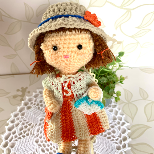 あみぐるみ・小さな女の子 (ちぃちゃん)⑥・着せ替え あみぐるみ あみ