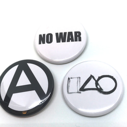 激レア 00s h.NAOTO ANARCHY タンク 缶バッジ5点付 NO WAR アナーキー ZEN 缶バッジ 3個セット 仙厓 PUNK パンク